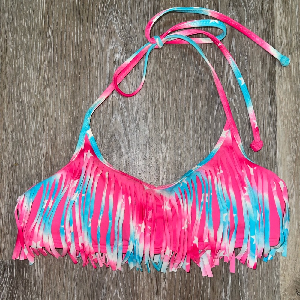 PINK Victoria’s Secret Stars & Stripes Bikini Top